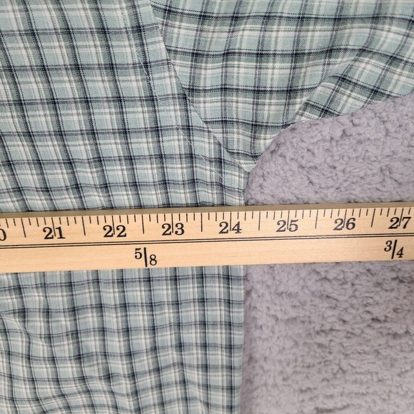 Knights‎ Sportswear Shirt Men's Large Green Plaid Short Sleeve Button Down - Picture 8 of 10